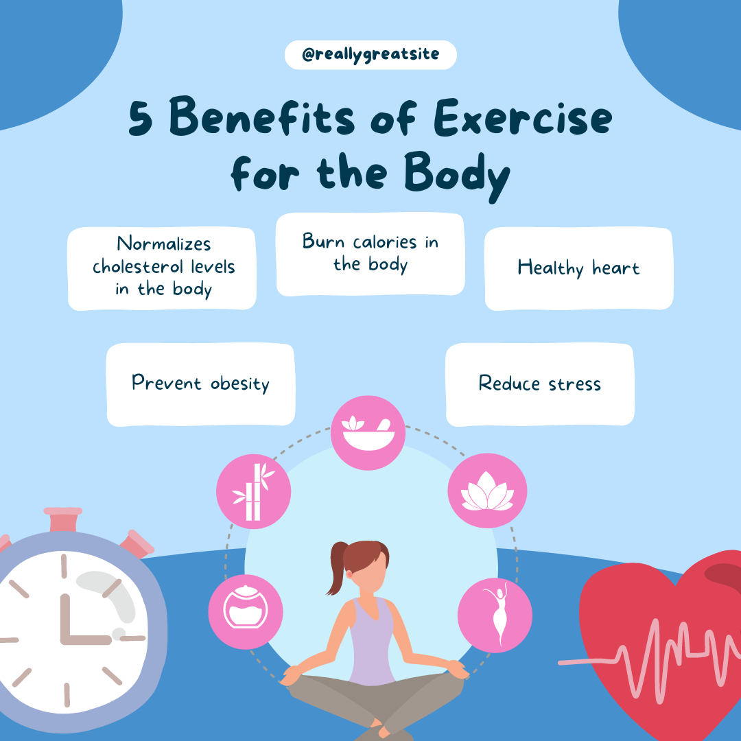 Five Exercise Benefits
