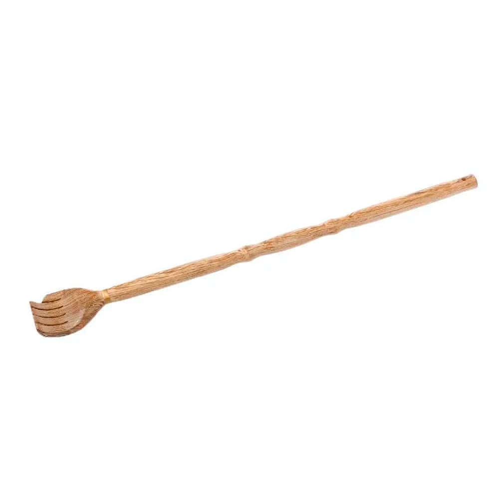 "Sturdy Wooden Back Scratcher for Self-Massage – Enjoy Relaxation and Relief with this Durable Itch Stick for Health Care and Hot Body Massage"