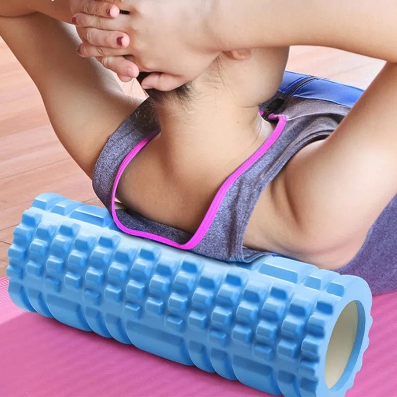 "Versatile Gym and Yoga Fitness Set: Foam Roller, Soft Yoga Block, and Muscle Massage Roller for Pilates, Exercise, and Back Muscle Relief - Convenient Drop Shipping Available"