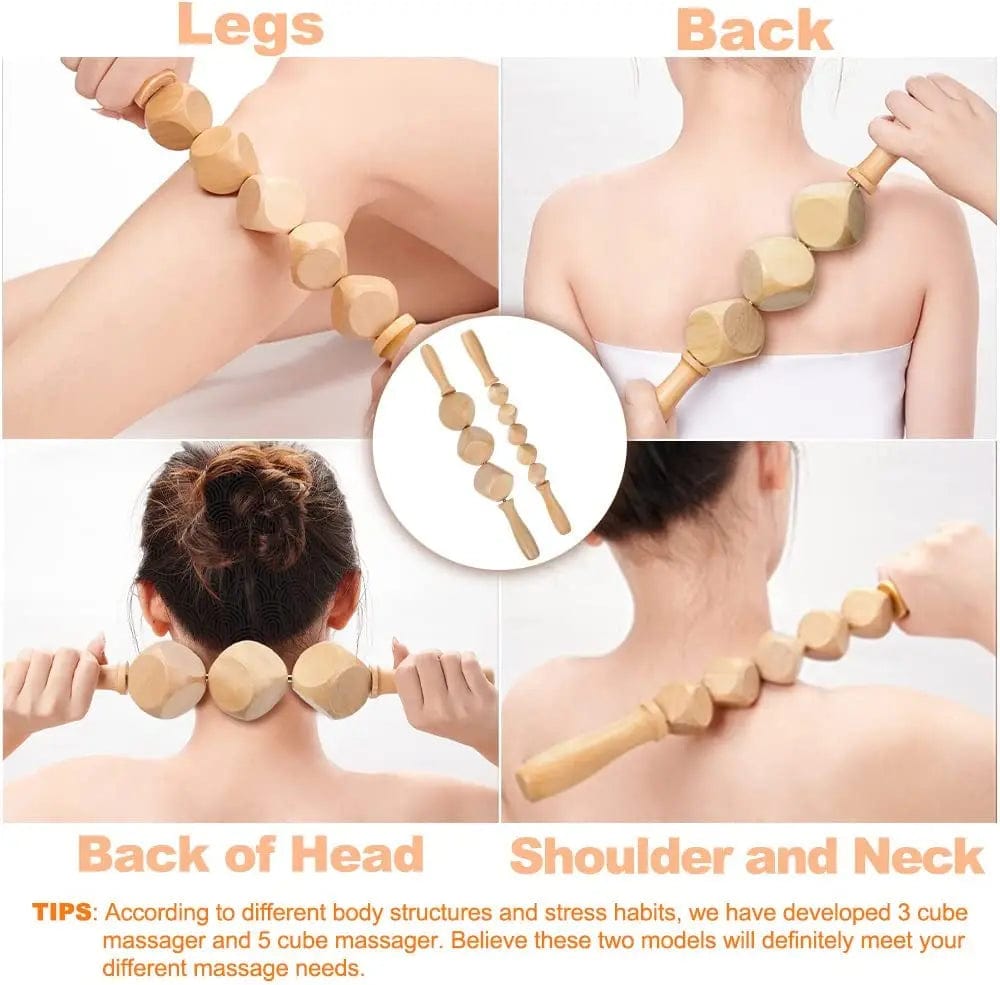 "Enhance Wellness with Wooden Therapy Massage Sets – Choose from 2, 4, 6, or 8PCS for Pain Relief, Maderoterapia Corporal, Anti-Cellulite Body Slimming, and Gua Sha Back Massager"