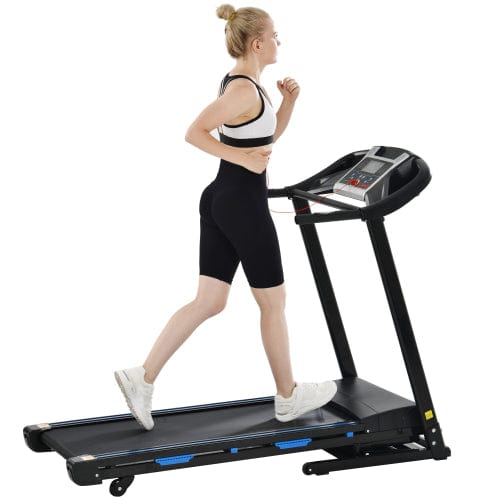 Electric treadmill with motorized inclines Bluetooth APP and MP3