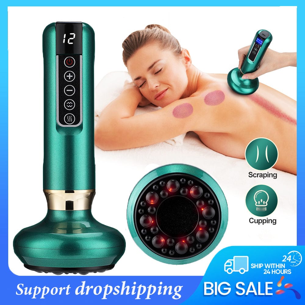Electric Cupping Massager Vacuum Suction Cup GuaSha Anti Cellulite