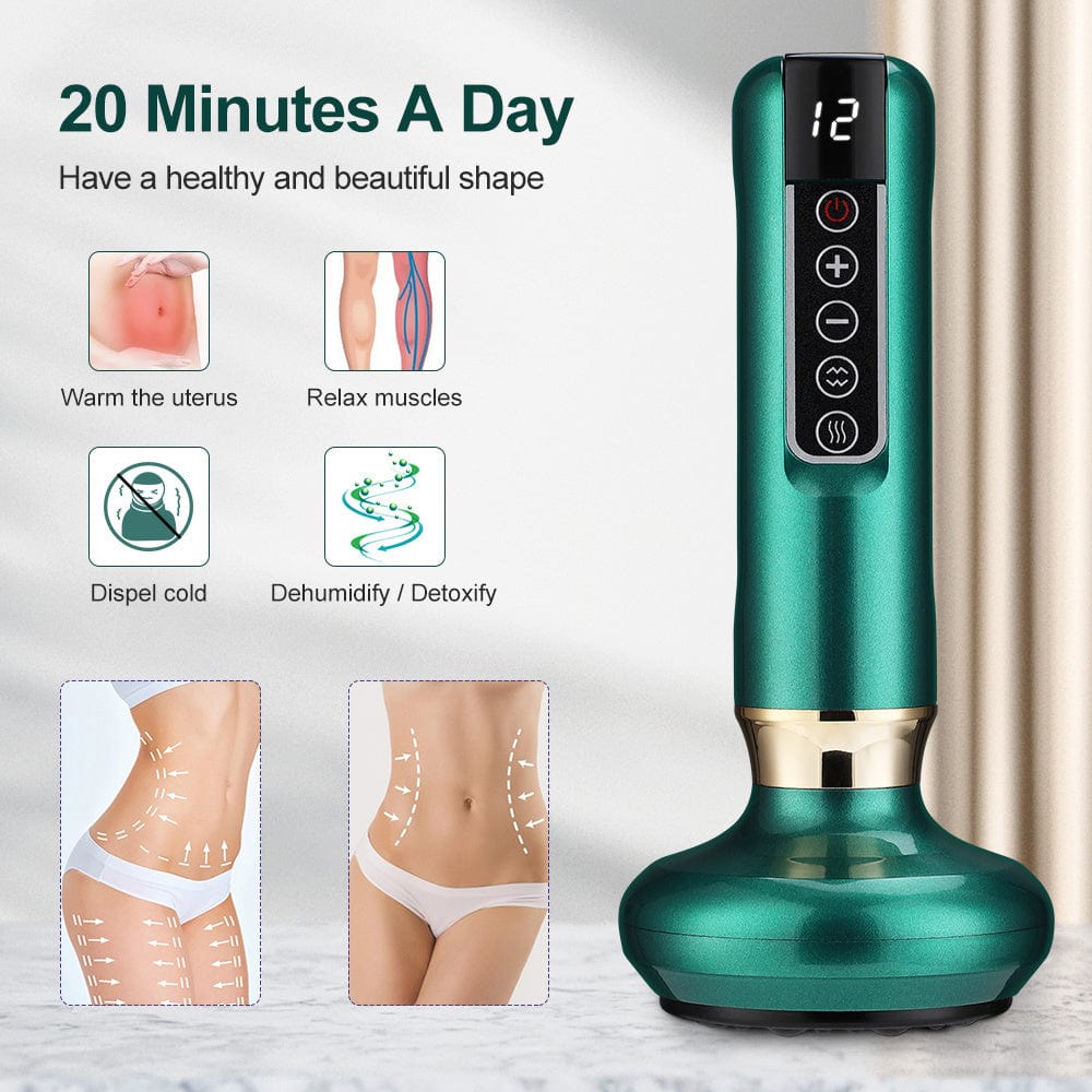 Electric Cupping Massager Vacuum Suction Cup GuaSha Anti Cellulite