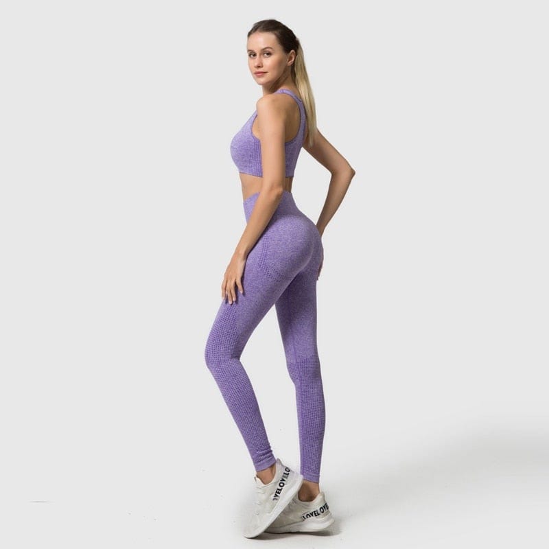 2/3/5PCS Seamless Women Yoga Set Workout Sportswear Gym Clothing
