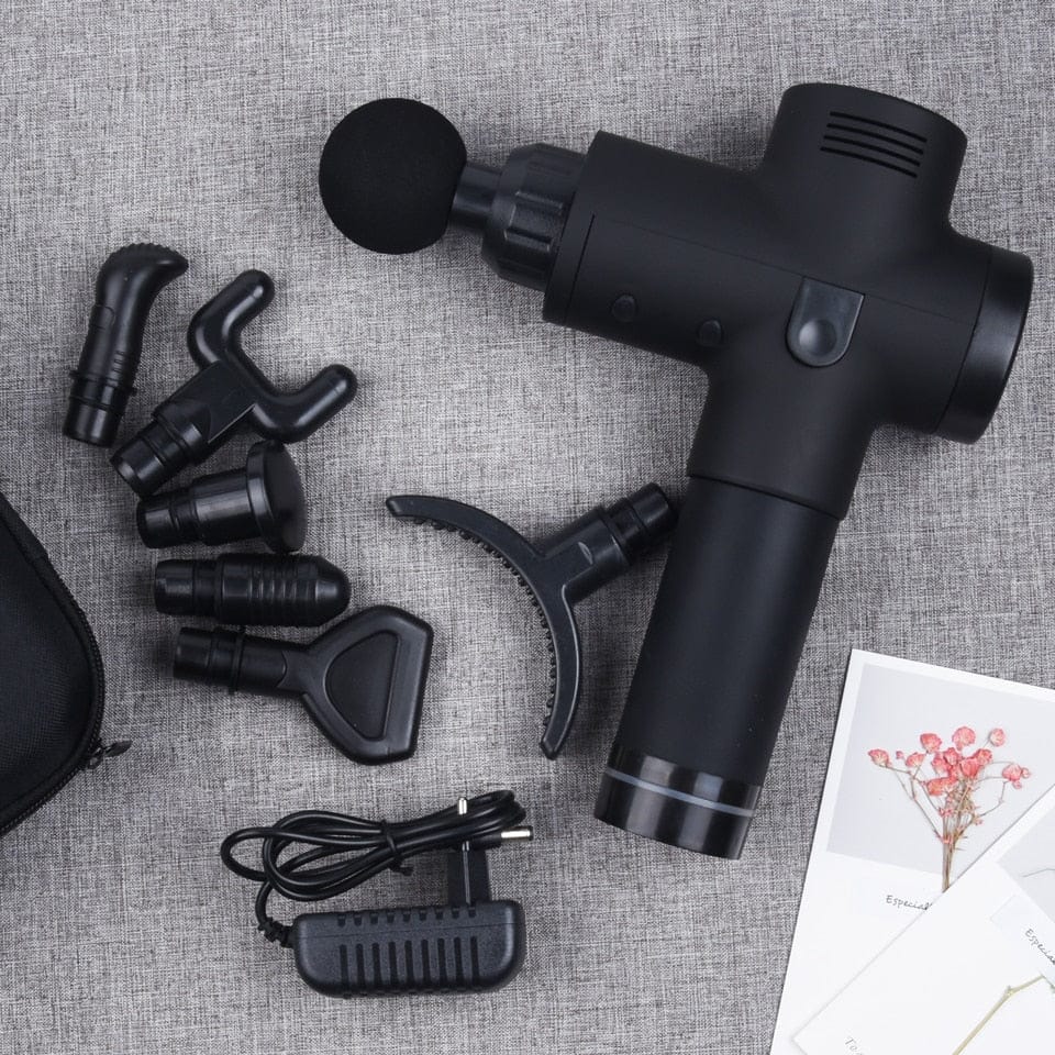 "Revitalize Your Muscles with 7 Heads Massage Gun | LCD Display Fascia Gun for Sport Therapy" - Comfortable Neck and Body Massager online | Shop Now!