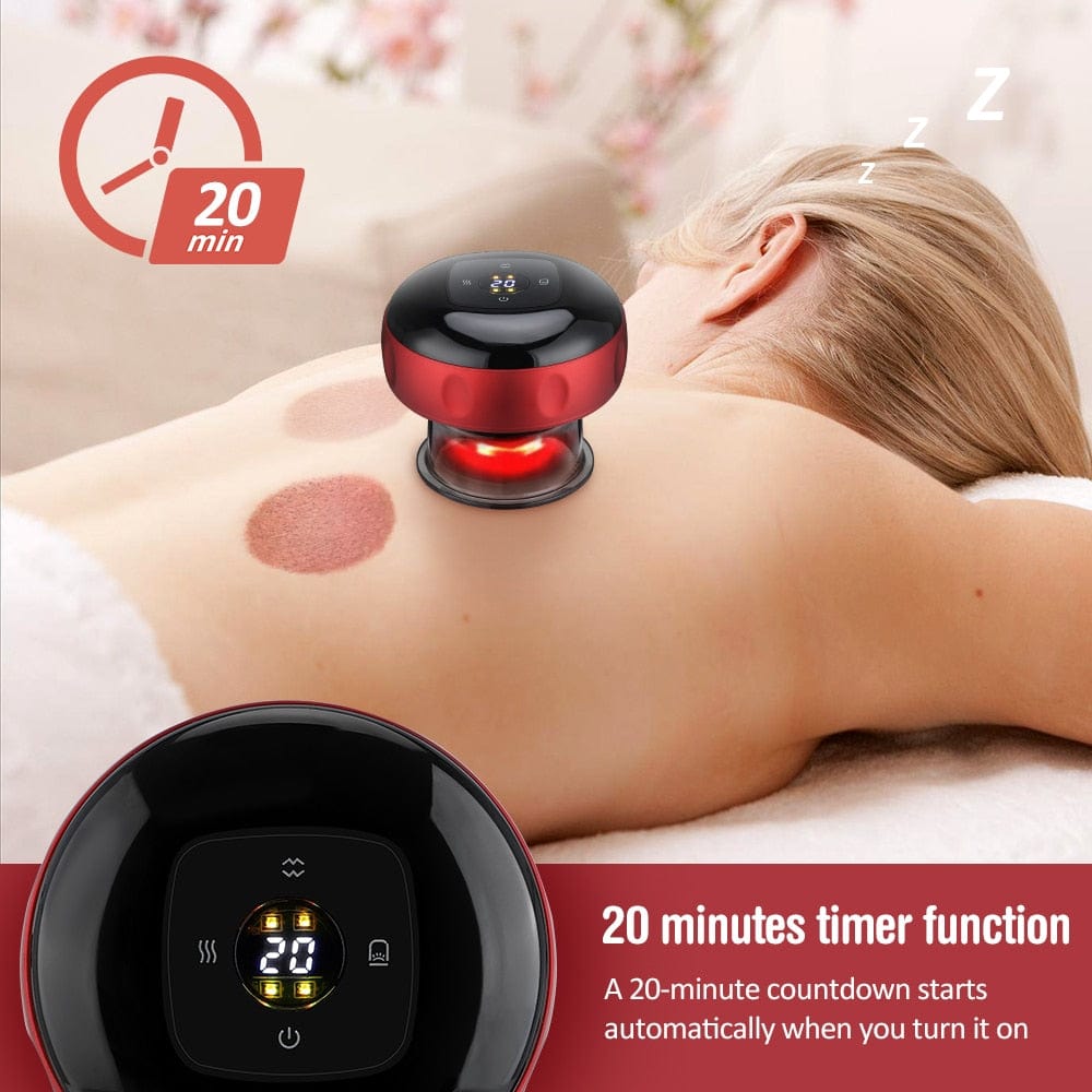 "Smart EMS Cupping Massage Device for Anti-Cellulite, Fat Burning, and Slimming: Utilizing Vacuum Suction Cups and Therapy Jars to Dispel Dampness." - Comfortable Neck and Body Massager onlin