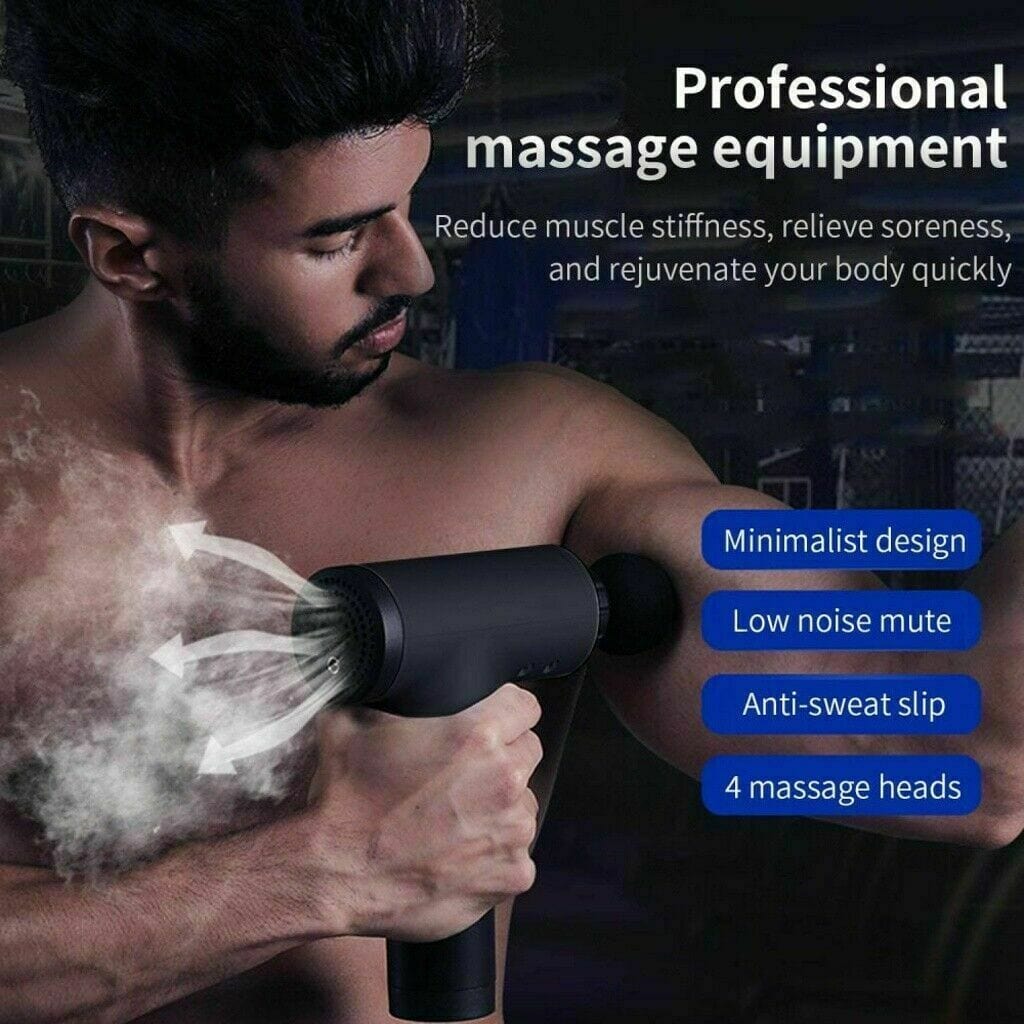 Massage Gun Percussion Massager Deep Tissue Muscle Vibrating Relaxing