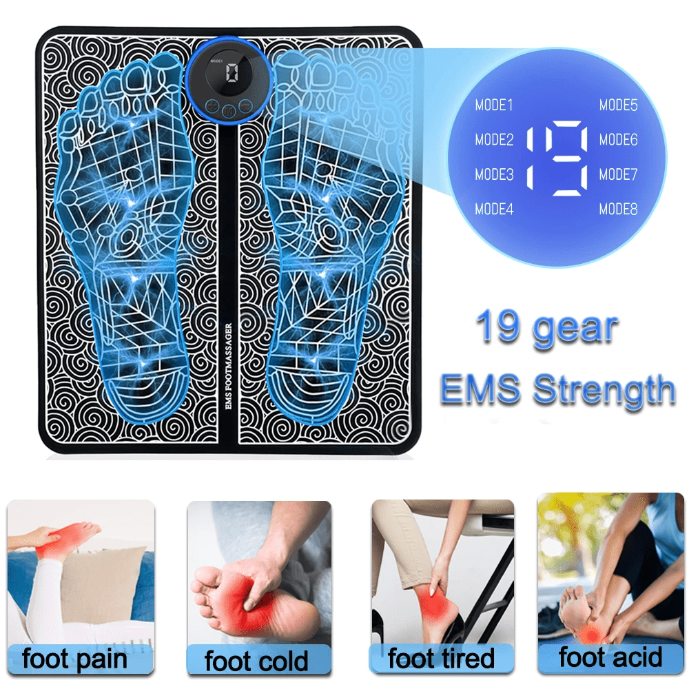 EMS Foot Massager Leg Electric Deep Reshaping Kneading Muscle Pain