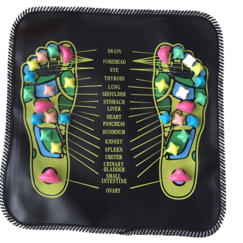 "Revitalizing Cobblestone Road Foot Massager Pad for Soothing Foot Relief"