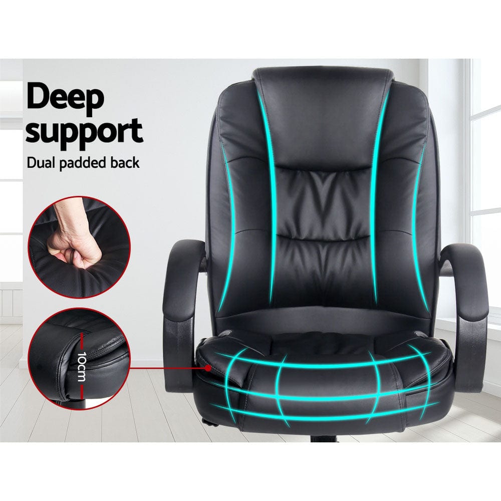 Artiss Office Chair Gaming Computer Chairs Executive PU Leather