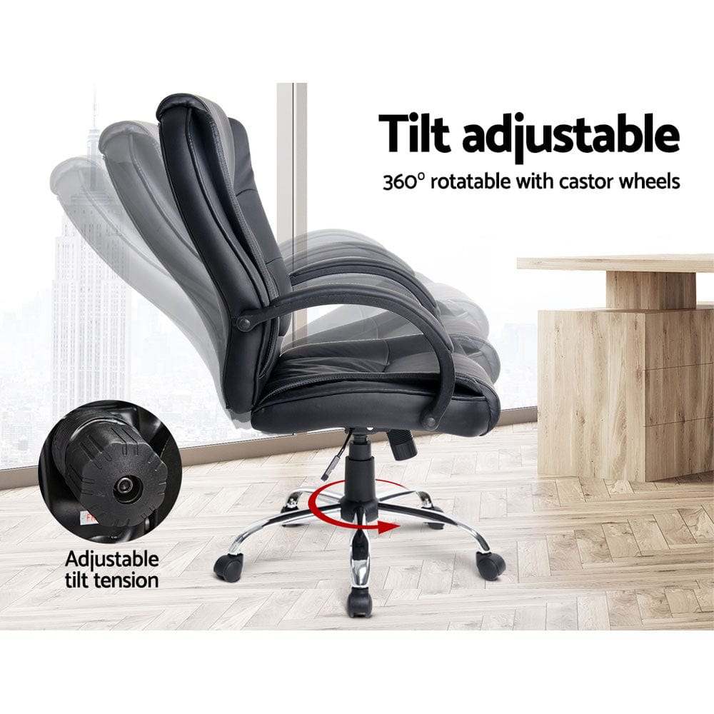 Artiss Office Chair Gaming Computer Chairs Executive PU Leather