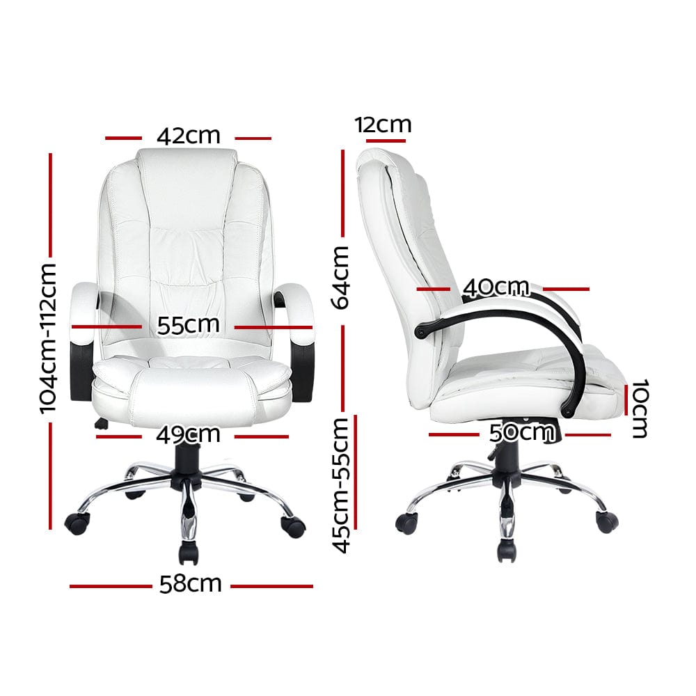 Artiss Office Chair Gaming Computer Chairs Executive PU Leather