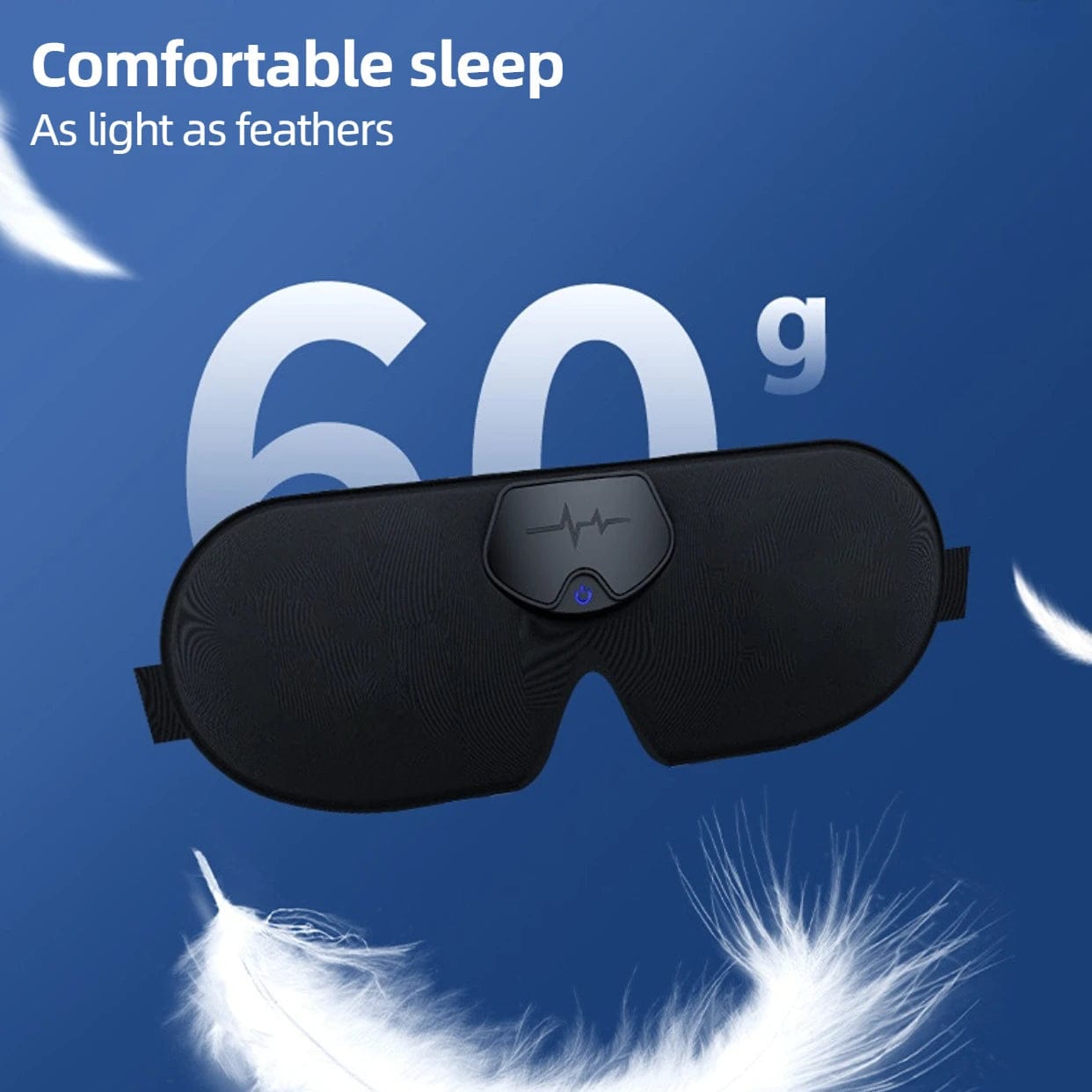 3D Hot Compress Eye Mask Head Massager Sleep Monitor Sleep Eye Mask