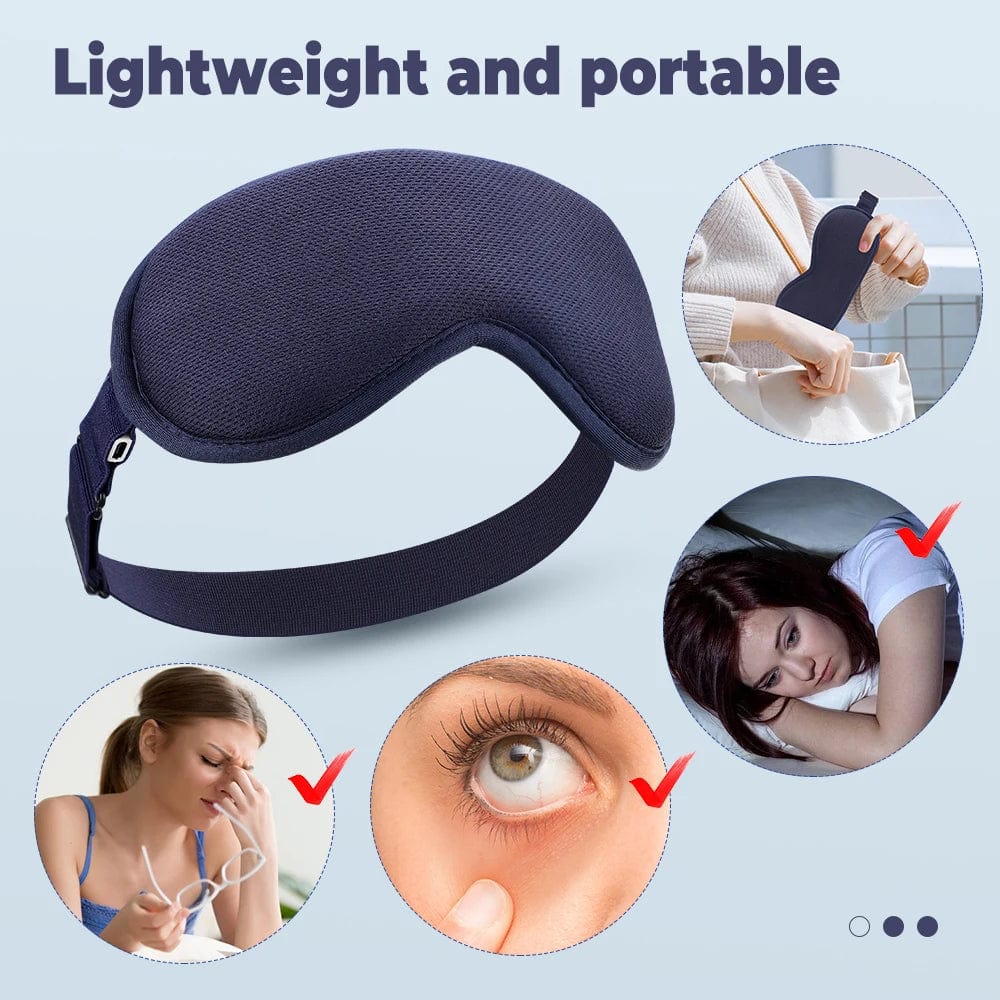 Electric 3D Eye Mask Hot Compress Massage Smart Timing Eye Massager