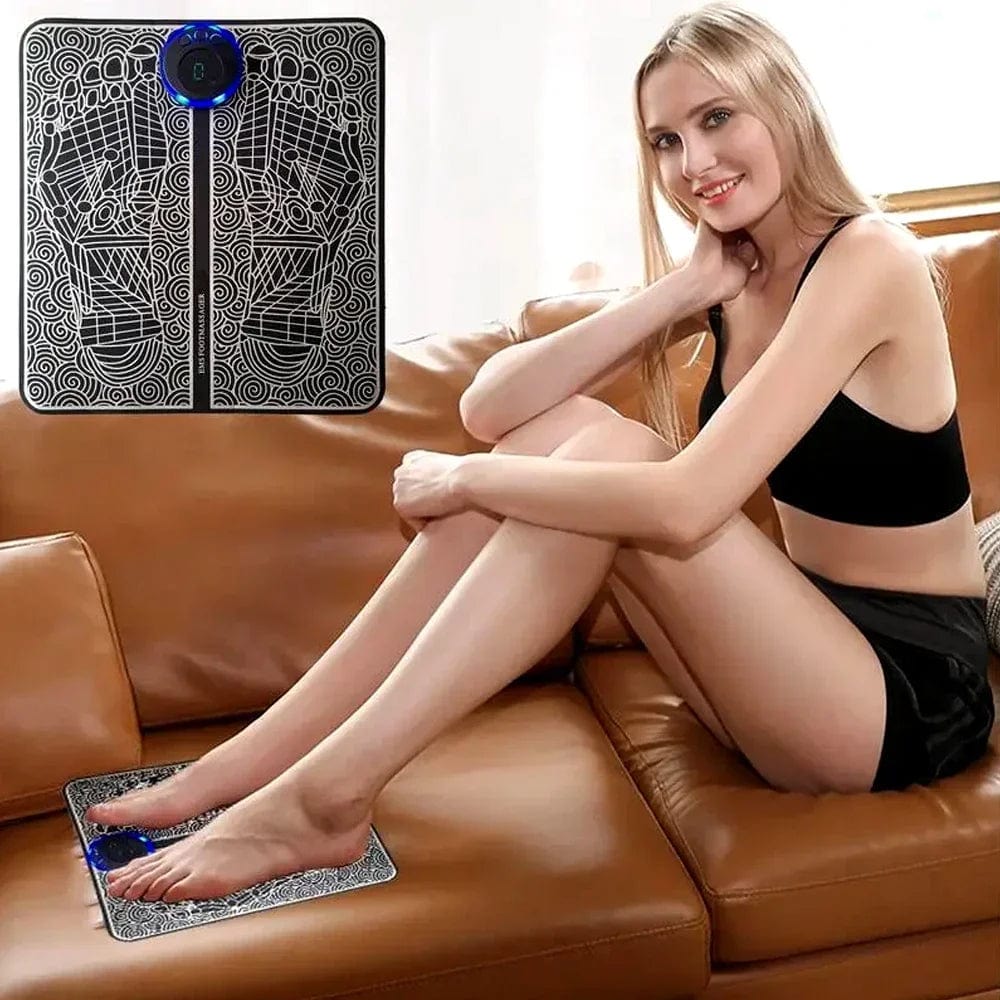 Foot Massager for Neuropathy Feet Muscle Stimulator Circulation & Pain-Relief Improved Foot Muscle Relaxation Mat Foot Care