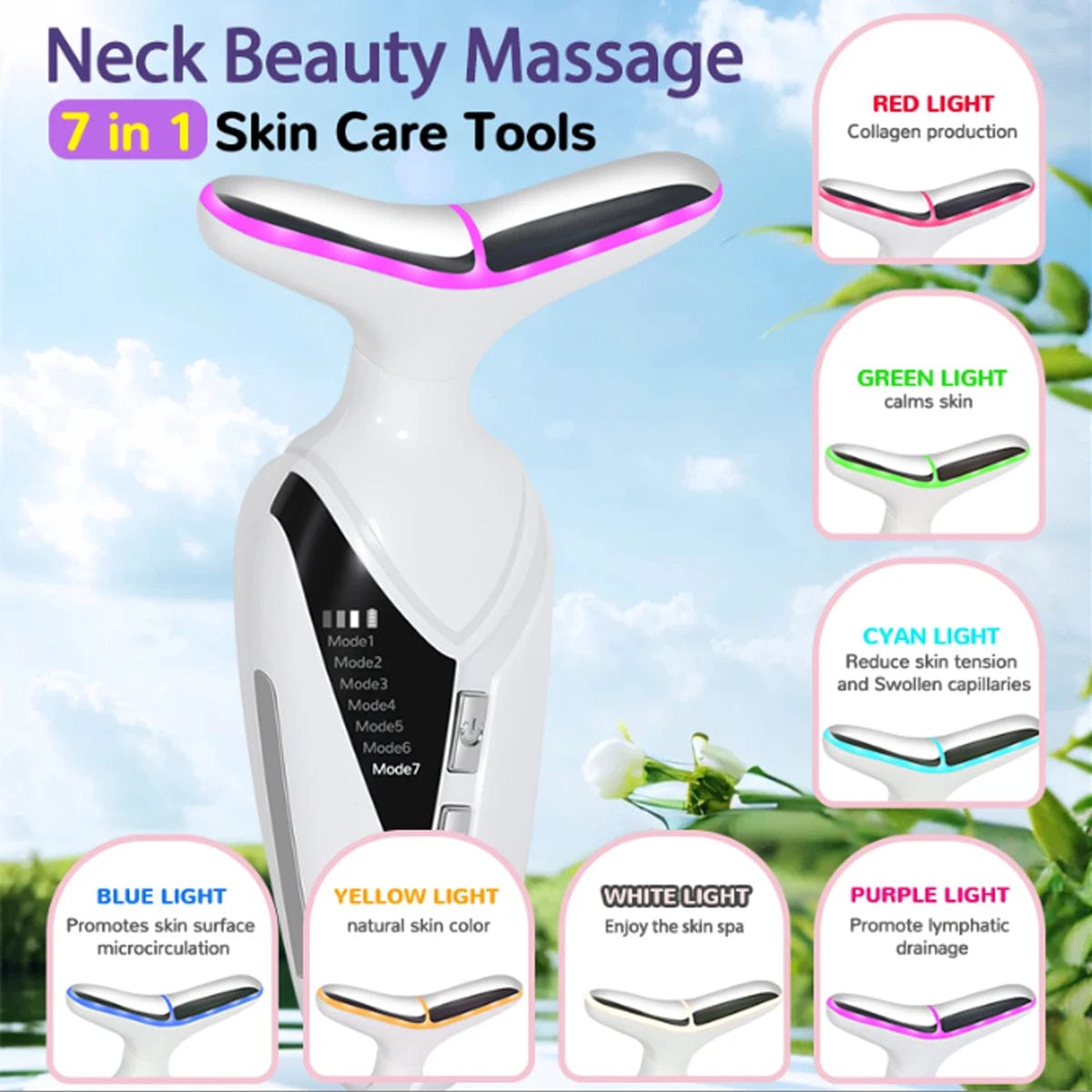 Neck Beauty Instrument Face and Neck Massager Suitable for Women's