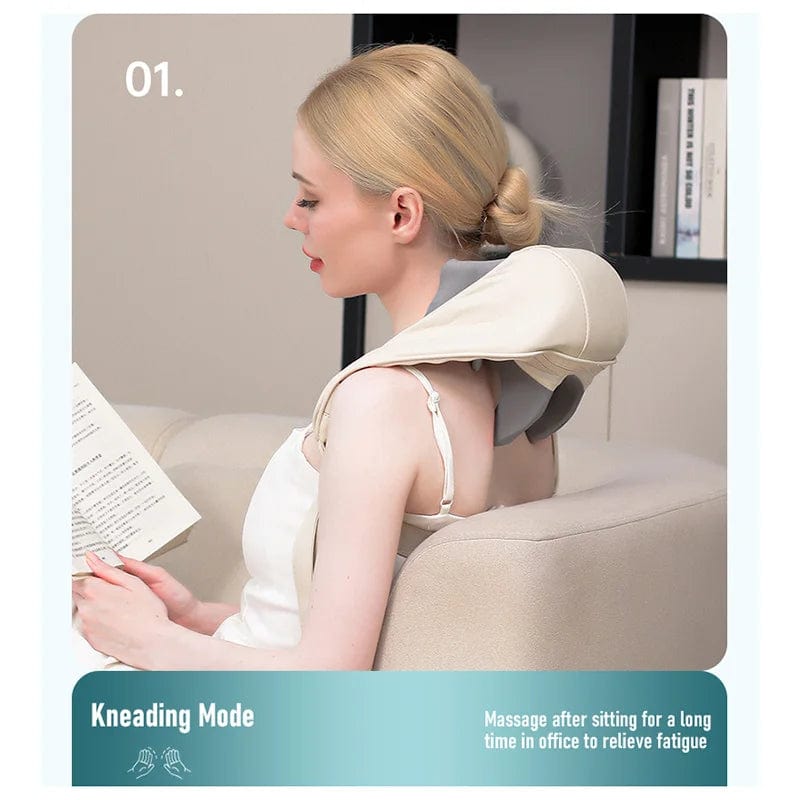 Shiatsu Massage 5D Kneading Shawl Chiropractic Back Massager Neck