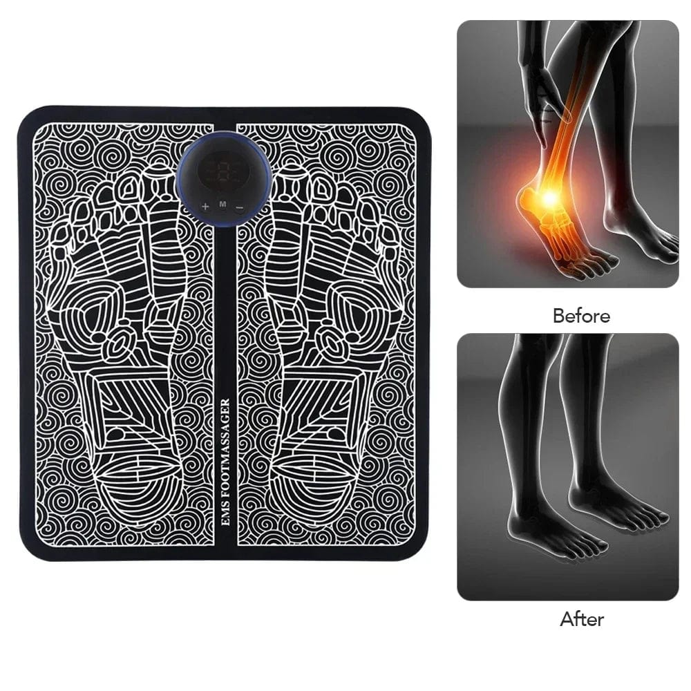 Foot Massager for Neuropathy Feet Muscle Stimulator Circulation & Pain-Relief Improved Foot Muscle Relaxation Mat Foot Care
