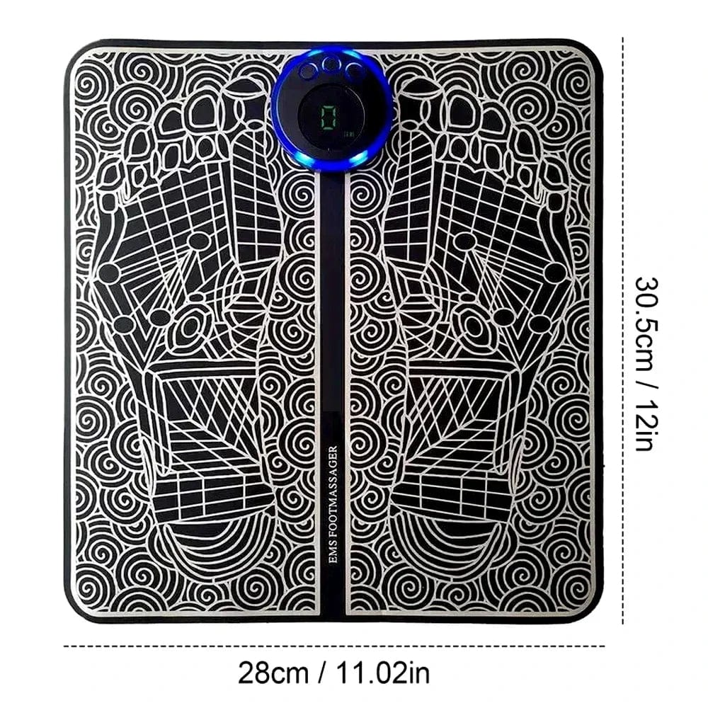 Home Electric Foot Massager for Pain Relief Blood Circulation EMS Acupoints Stimulation Foot Massage Mat Foot Muscle Relaxation