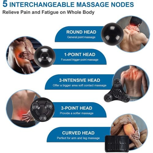 Hand Held Deep Tissue Massager Electric Percussion Body Massager