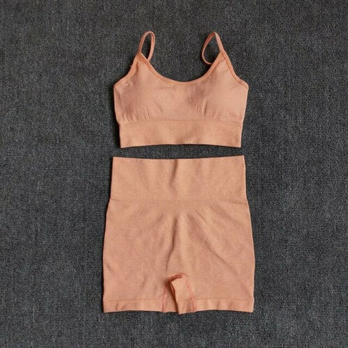 6 Colors Sports Suit Seamless Yoga Set Female Workout Clothes Medium