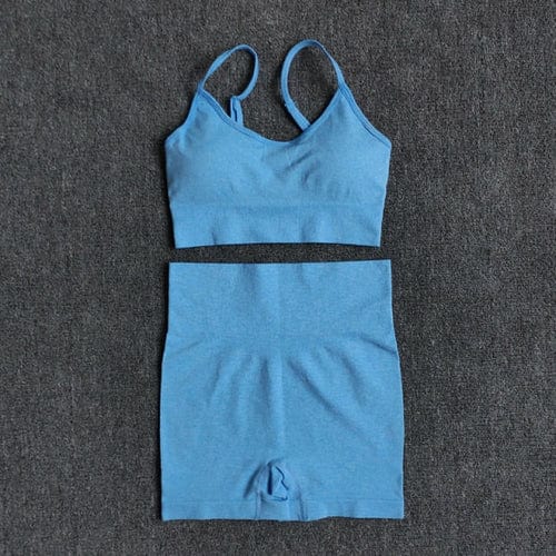 6 Colors Sports Suit Seamless Yoga Set Female Workout Clothes Medium