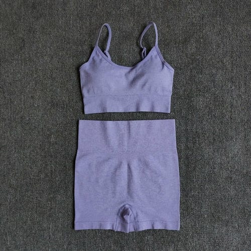 6 Colors Sports Suit Seamless Yoga Set Female Workout Clothes Medium