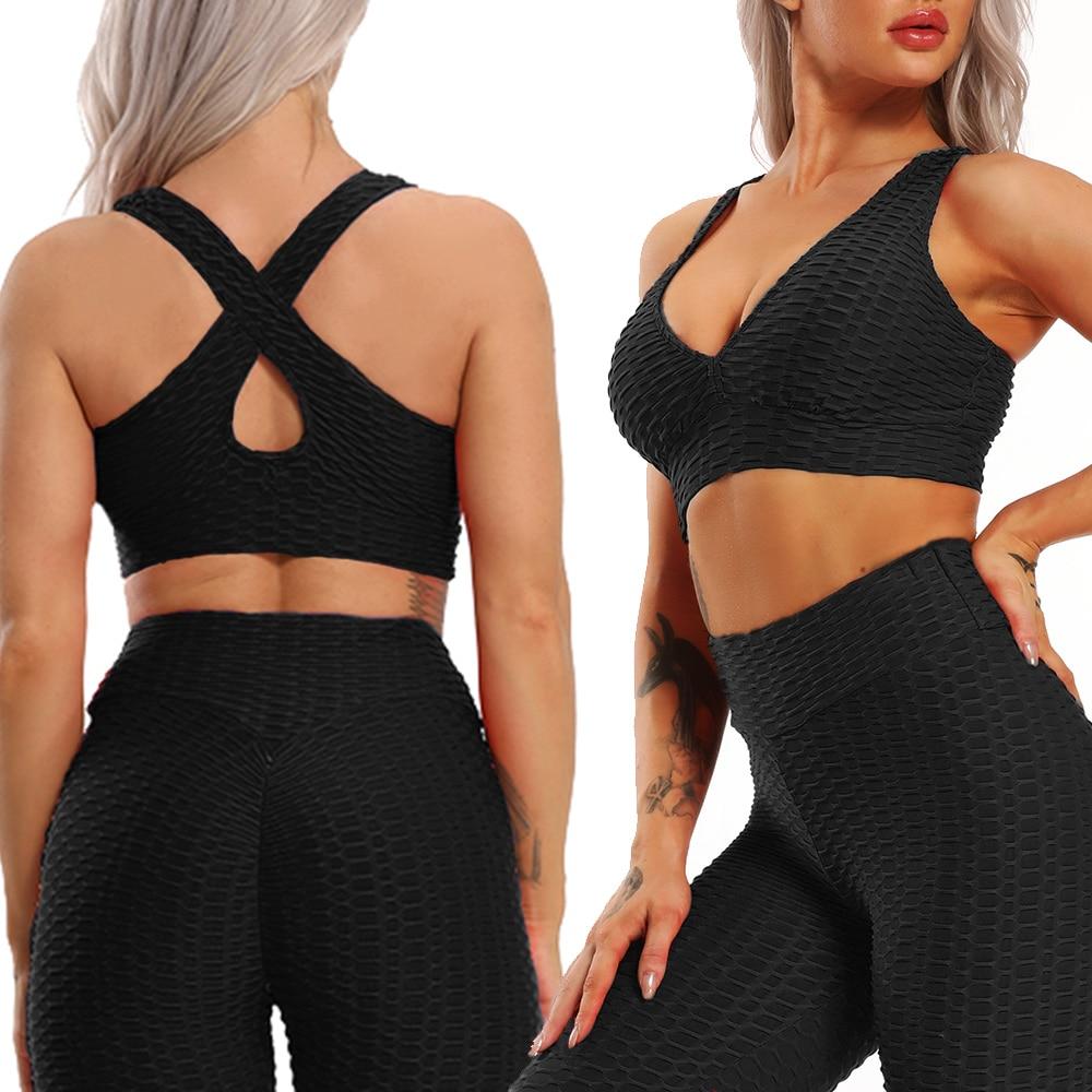 Yoga Sets Women Workout Clothes Dry Fit Sportswear Woman Fitness Suit