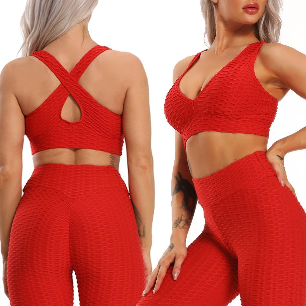 Yoga Sets Women Workout Clothes Dry Fit Sportswear Woman Fitness Suit