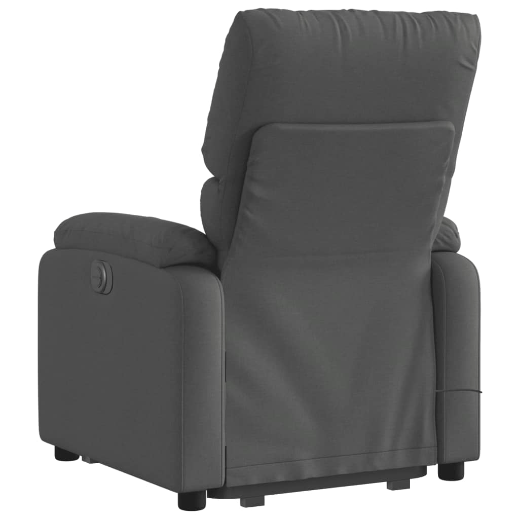 vidaXL Electric Stand up Massage Recliner Chair Dark Gray Fabric