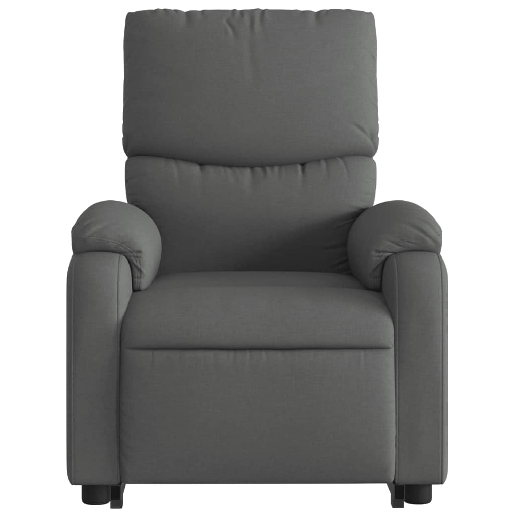 vidaXL Electric Stand up Massage Recliner Chair Dark Gray Fabric