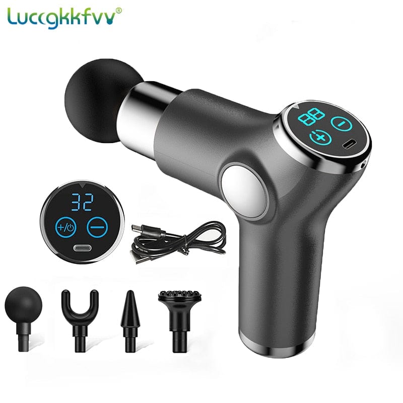 "Massage Gun - Good For Your Pain Relief Body And Neck Vibrator Fitness - Now Available"" - Comfortable Neck and Body Massager online | Shop Now!