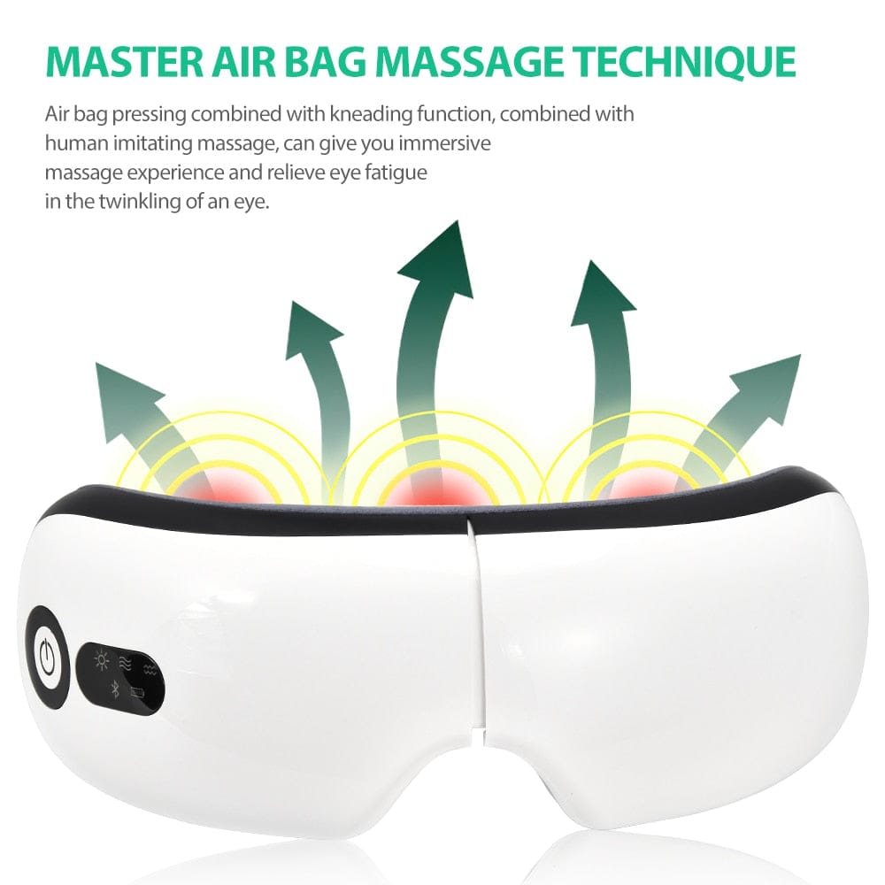 "Revitalize Your Eyes with Support Bluetooth Smart Airbag Vibration Eye Massager - Relax and Soothe Eye Strain and Fatigue Today!" - Comfortable Neck and Body Massager online | Shop Now!